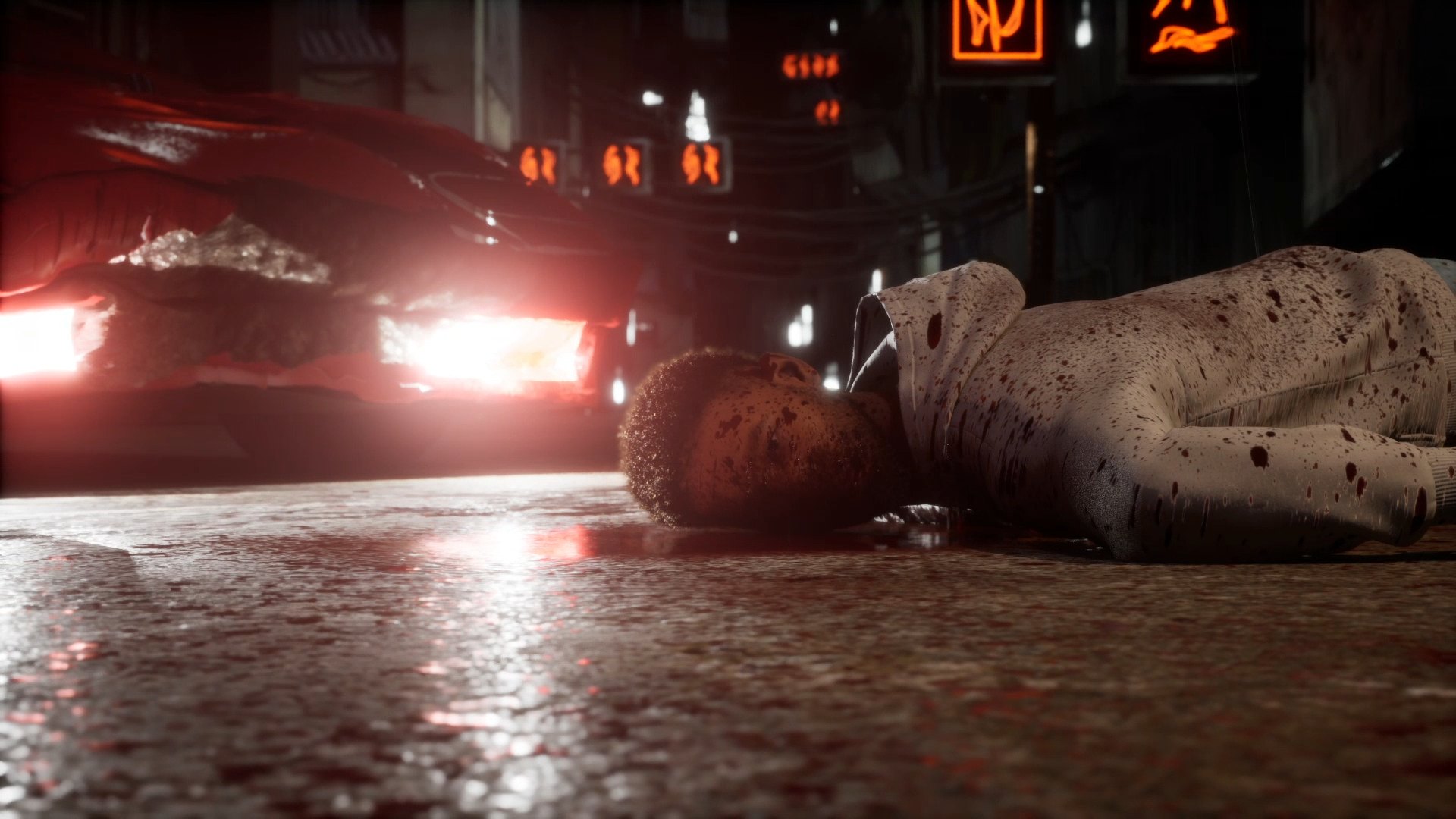 Alabastard opening: the body in the street at night